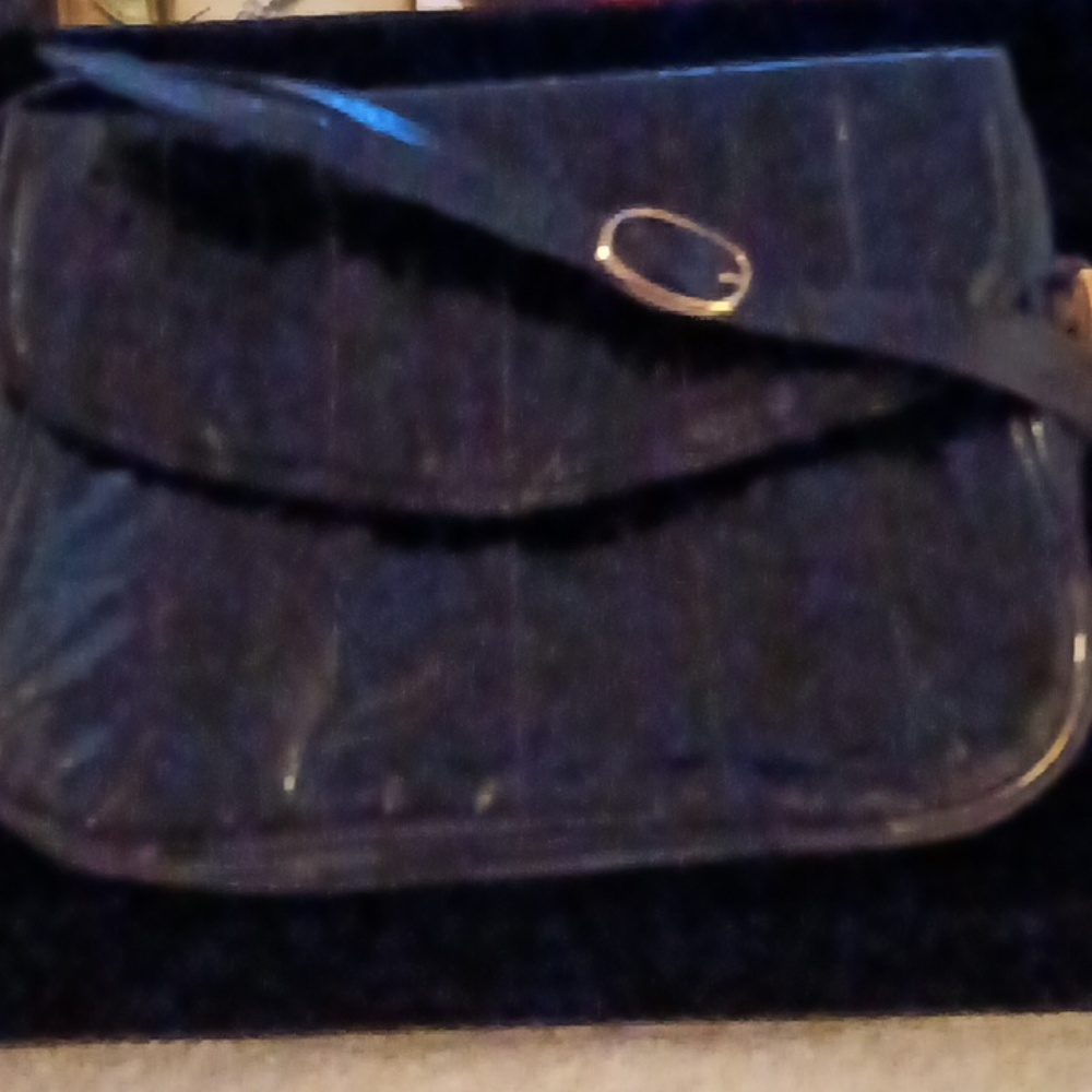 Vintage Black Elle Skin Purse